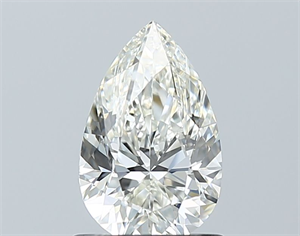 Picture of Natural Diamond 1.00 Carats, Pear with  Cut, I Color, VS1 Clarity and Certified by GIA