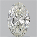 Natural Diamond 1.01 Carats, Oval with  Cut, I Color, SI2 Clarity and Certified by GIA