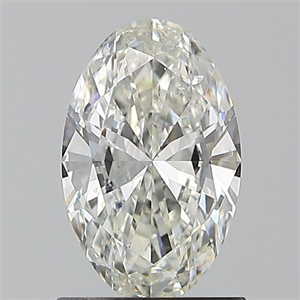 Picture of Natural Diamond 1.01 Carats, Oval with  Cut, I Color, SI2 Clarity and Certified by GIA