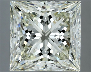 Picture of Natural Diamond 4.03 Carats, Princess with  Cut, K Color, VVS2 Clarity and Certified by IGI