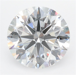 Picture of Lab Grown Diamond 3.37 Carats, Round with Ideal Cut, D Color, IF Clarity and Certified by IGI
