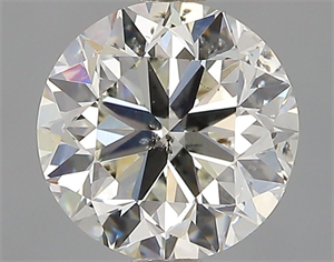 Picture of Natural Diamond 1.00 Carats, Round with Very Good Cut, K Color, SI2 Clarity and Certified by GIA