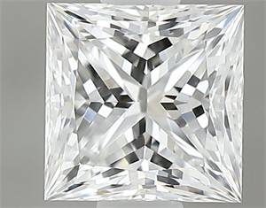 Foto Diamante Natural 0.54 quilates, Princesa , Color E, claridad VS1 y certificado GIA de