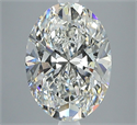 Diamante Natural 2.51 quilates, Ovalado , Color H, claridad SI1 y certificado GIA