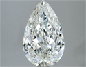 Natural Diamond 2.05 Carats, Pear with  Cut, H Color, SI1 Clarity and Certified by IGI