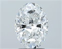 Diamante Natural 2.01 quilates, Ovalado , Color E, claridad SI1 y certificado GIA