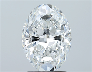 Foto Diamante Natural 2.01 quilates, Ovalado , Color E, claridad SI1 y certificado GIA de