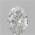 Natural Diamond 1.70 Carats, Oval with  Cut, G Color, SI2 Clarity and Certified by GIA