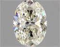Natural Diamond 1.70 Carats, Oval with  Cut, L Color, VS1 Clarity and Certified by GIA