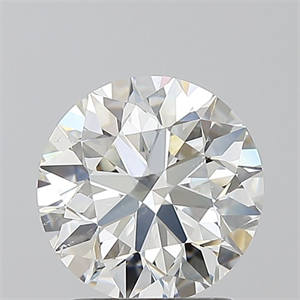 Picture of Natural Diamond 1.70 Carats, Round with Excellent Cut, H Color, SI1 Clarity and Certified by GIA