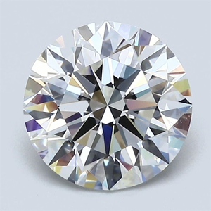 Picture of Natural Diamond 2.01 Carats, Round with Excellent Cut, G Color, VS1 Clarity and Certified by GIA