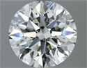 Natural Diamond 2.51 Carats, Round with Excellent Cut, J Color, VS1 Clarity and Certified by GIA