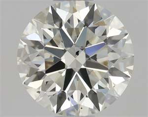 Picture of Natural Diamond 0.75 Carats, Round with Excellent Cut, K Color, SI1 Clarity and Certified by GIA