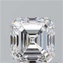 Natural Diamond 0.93 Carats, Asscher with  Cut, E Color, VVS2 Clarity and Certified by GIA