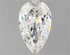 Picture of Natural Diamond 1.08 Carats, Pear with  Cut, H Color, I1 Clarity and Certified by GIA