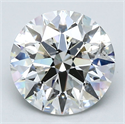Diamante Natural 3.50 quilates, Redondo , Color E, claridad SI2 y certificado GIA
