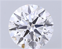 Lab Grown Diamond 2.91 Carats, Round with Excellent Cut, E Color, VVS1 Clarity and Certified by GIA
