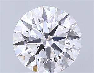 Picture of Lab Grown Diamond 2.91 Carats, Round with Excellent Cut, E Color, VVS1 Clarity and Certified by GIA