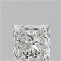 Natural Diamond 1.01 Carats, Princess with  Cut, J Color, VS1 Clarity and Certified by GIA