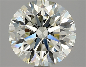 Picture of Natural Diamond 2.70 Carats, Round with Excellent Cut, K Color, VS2 Clarity and Certified by GIA