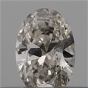Natural Diamond 0.19 Carats, Oval with  Cut, J Color, SI1 Clarity and Certified by IGI