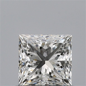 Picture of Natural Diamond 0.60 Carats, Princess with  Cut, G Color, VVS2 Clarity and Certified by GIA