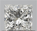 Diamante Natural 0.51 quilates, Princesa , Color I, claridad VVS1 y certificado IGI