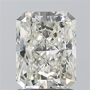 Foto Diamante Natural 1.51 quilates, Radiante , Color K, claridad SI2 y certificado GIA de