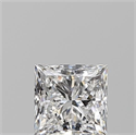 Diamante Natural 0.59 quilates, Princesa , Color F, claridad VS1 y certificado GIA