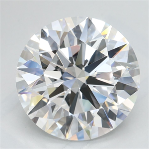 Picture of Lab Grown Diamond 3.03 Carats, Round with Excellent Cut, D Color, VVS1 Clarity and Certified by GIA
