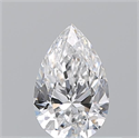 Natural Diamond 0.50 Carats, Pear with  Cut, D Color, SI1 Clarity and Certified by GIA