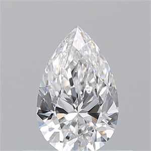 Picture of Natural Diamond 0.50 Carats, Pear with  Cut, D Color, SI1 Clarity and Certified by GIA