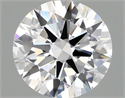 Lab Grown Diamond 1.01 Carats, Round with Excellent Cut, D Color, VS1 Clarity and Certified by IGI