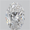 Natural Diamond 1.01 Carats, Oval with  Cut, D Color, SI2 Clarity and Certified by GIA