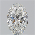 Natural Diamond 1.20 Carats, Oval with  Cut, F Color, IF Clarity and Certified by GIA