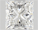Natural Diamond 0.50 Carats, Princess with  Cut, E Color, VS1 Clarity and Certified by GIA