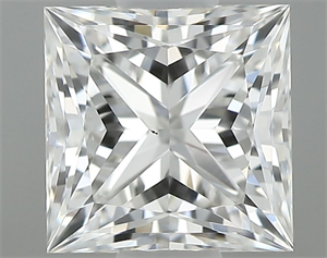 Picture of Natural Diamond 0.60 Carats, Princess with  Cut, G Color, VS2 Clarity and Certified by GIA