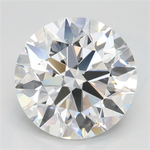 Picture of Lab Grown Diamond 2.77 Carats, Round with Ideal Cut, D Color, VVS1 Clarity and Certified by IGI