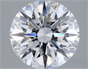 Lab Grown Diamond 2.19 Carats, Round with Excellent Cut, E Color, VVS1 Clarity and Certified by GIA