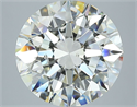 Natural Diamond 4.01 Carats, Round with Excellent Cut, K Color, SI1 Clarity and Certified by GIA