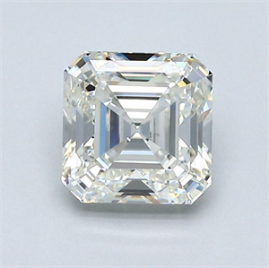 Picture of Natural Diamond 1.04 Carats, Asscher with  Cut, J Color, IF Clarity and Certified by GIA