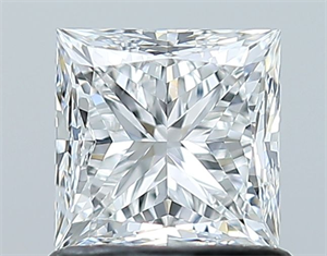 Picture of Natural Diamond 1.01 Carats, Princess with  Cut, E Color, VS2 Clarity and Certified by GIA