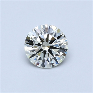 Picture of Natural Diamond 0.50 Carats, Round with Excellent Cut, K Color, SI2 Clarity and Certified by GIA