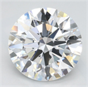 Lab Grown Diamond 3.00 Carats, Round with Ideal Cut, D Color, IF Clarity and Certified by IGI