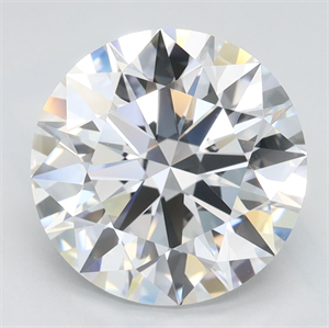 Picture of Lab Grown Diamond 3.00 Carats, Round with Ideal Cut, D Color, IF Clarity and Certified by IGI