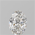 Natural Diamond 0.51 Carats, Oval with  Cut, F Color, VVS1 Clarity and Certified by GIA