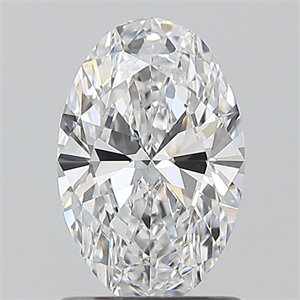 Picture of Natural Diamond 1.01 Carats, Oval with  Cut, D Color, VS1 Clarity and Certified by GIA