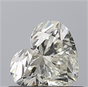 Natural Diamond 0.56 Carats, Heart with  Cut, I Color, VVS2 Clarity and Certified by IGI
