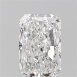 Picture of Natural Diamond 3.50 Carats, Radiant with  Cut, E Color, SI2 Clarity and Certified by GIA