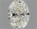 Natural Diamond 0.90 Carats, Oval with  Cut, I Color, SI1 Clarity and Certified by GIA